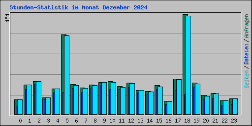Stunden-Statistik im Monat Dezember 2024