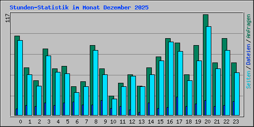 Stunden-Statistik im Monat Dezember 2025