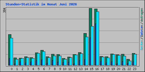 Stunden-Statistik im Monat Juni 2026
