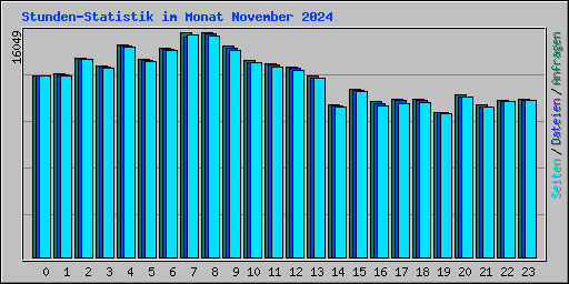 Stunden-Statistik im Monat November 2024
