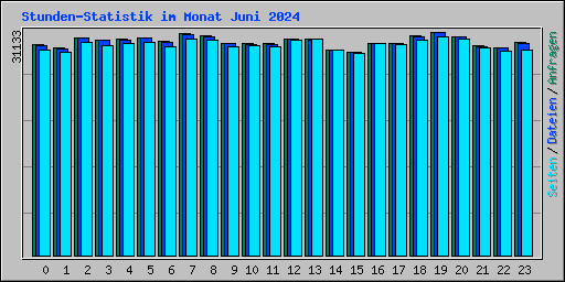 Stunden-Statistik im Monat Juni 2024