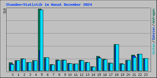 Stunden-Statistik im Monat Dezember 2024